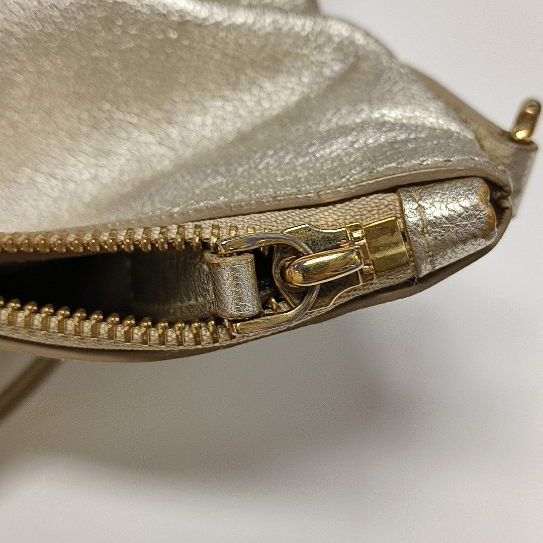 Calfskin Shoulder Bag Beige