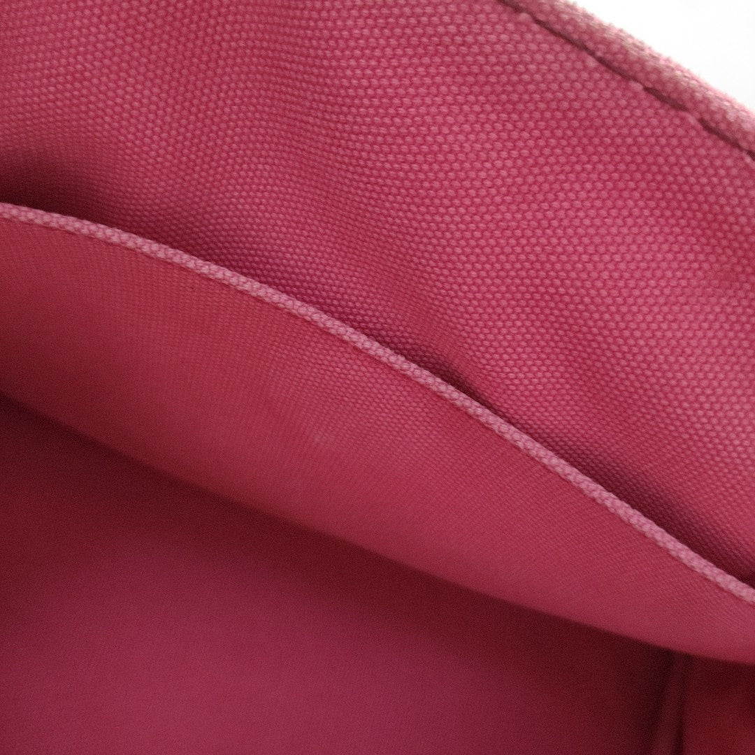 Denim Quilted Canvas Red