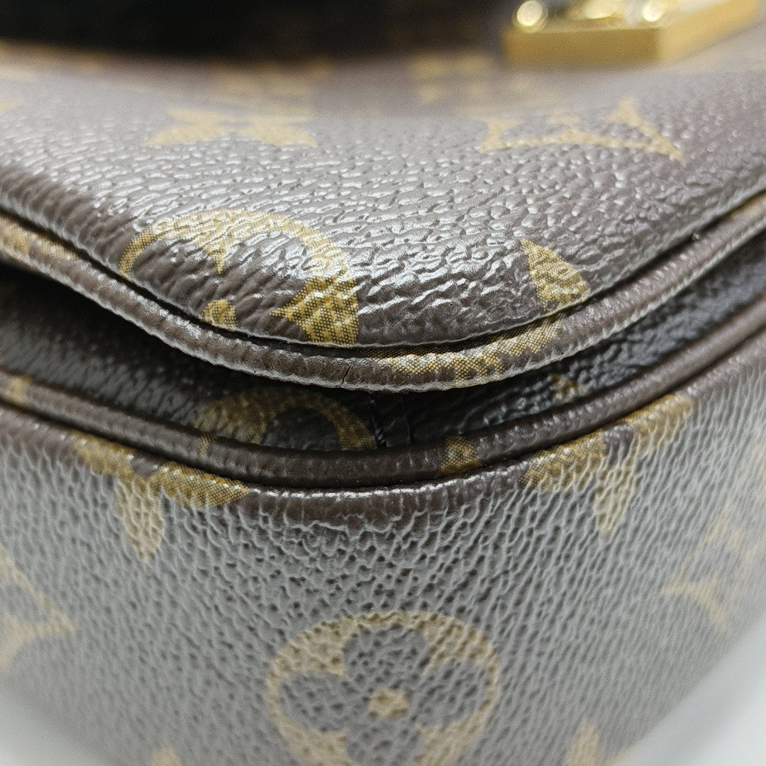 MÉTIS MM Monogram Coated Canvas Brown