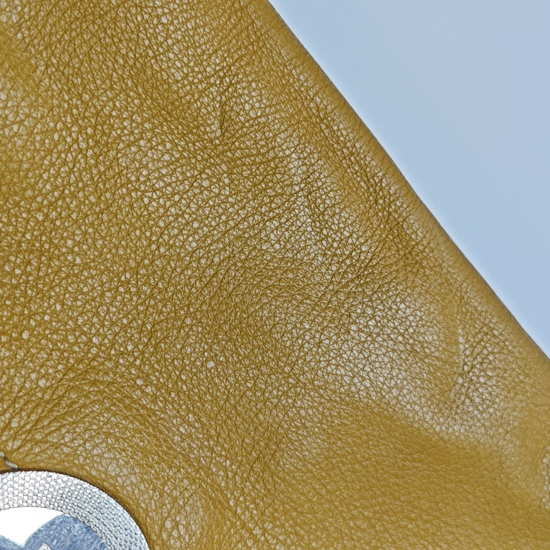 Calfskin Top Handle Bag Yellow