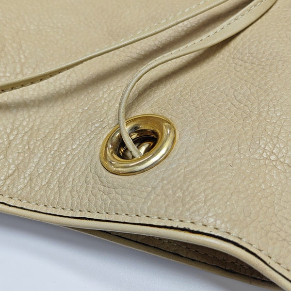 Calfskin Shoulder Bag Beige