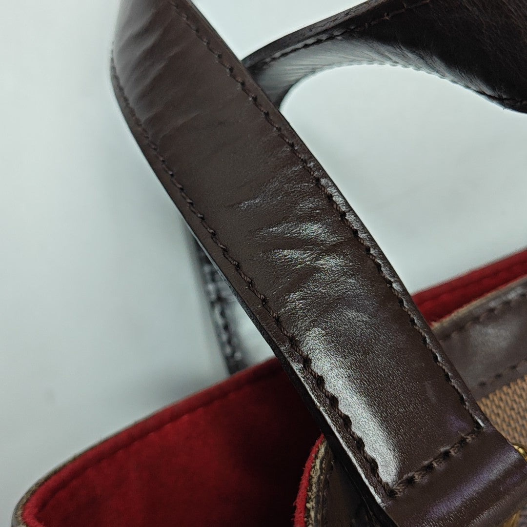 HAMPSTEAD PM Damier Ebene Coated Canvas Brown