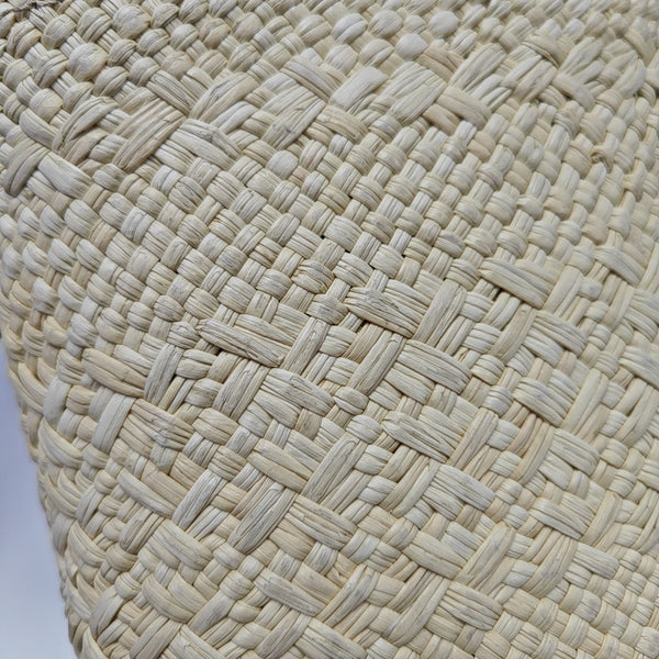 Straw Shoulder Bag Beige