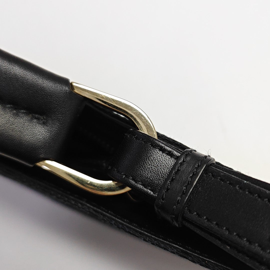Monogram Canvas Top Handle Bag Black