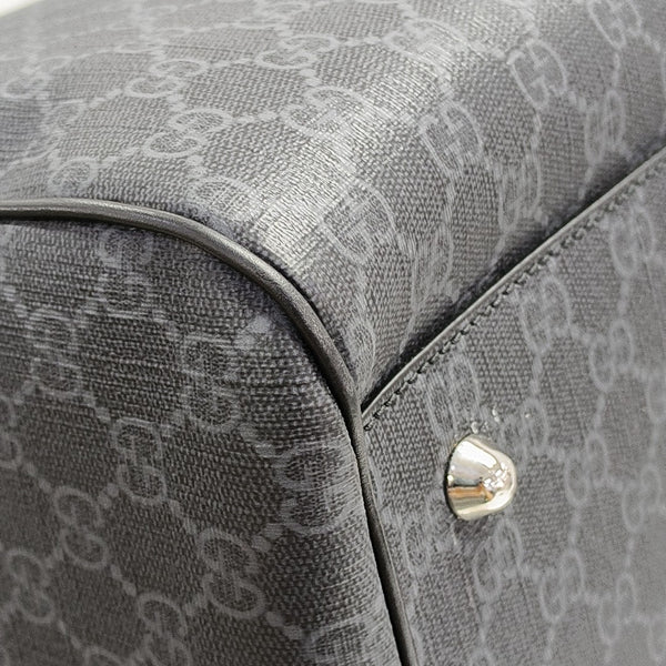 Monogram Coated Canvas Shoulder Bag Black