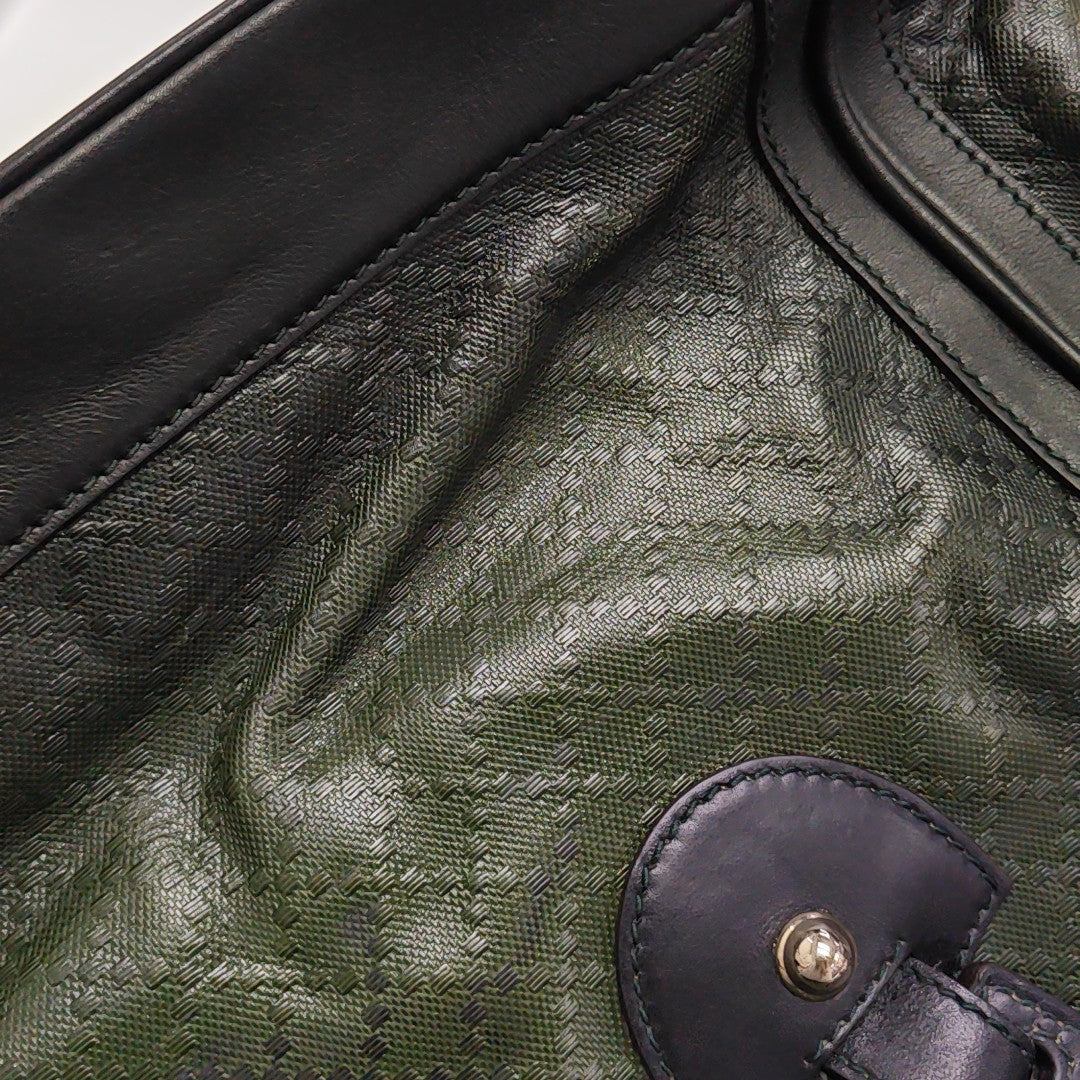 Calfskin Top Handle Bag Green