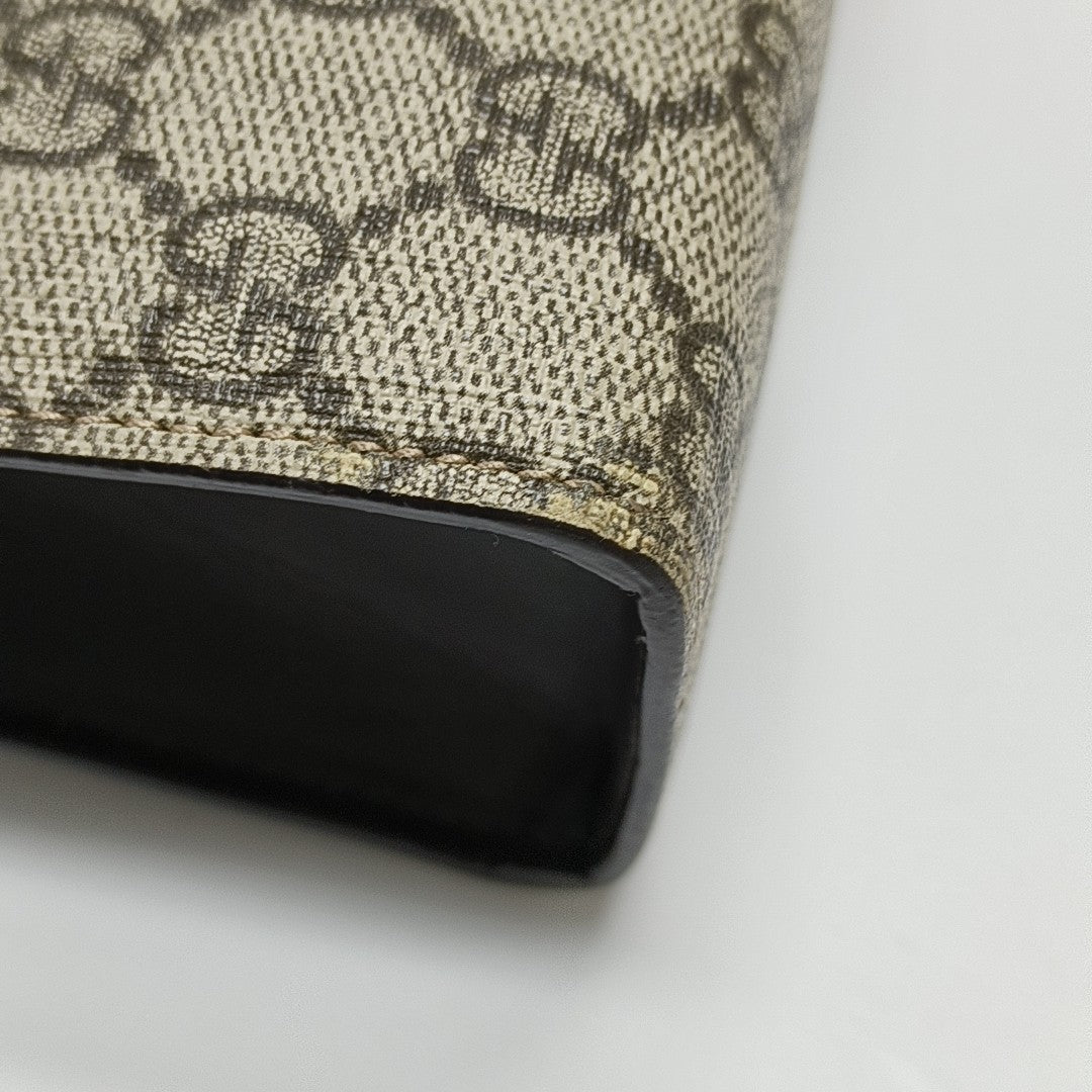 GG Supreme Monogram Coated Canvas Black