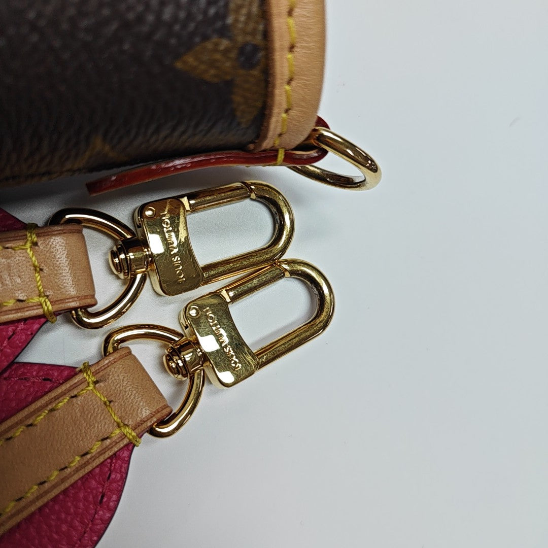 NEVERFULL INSIDE OUT MM Monogram Fabric Red
