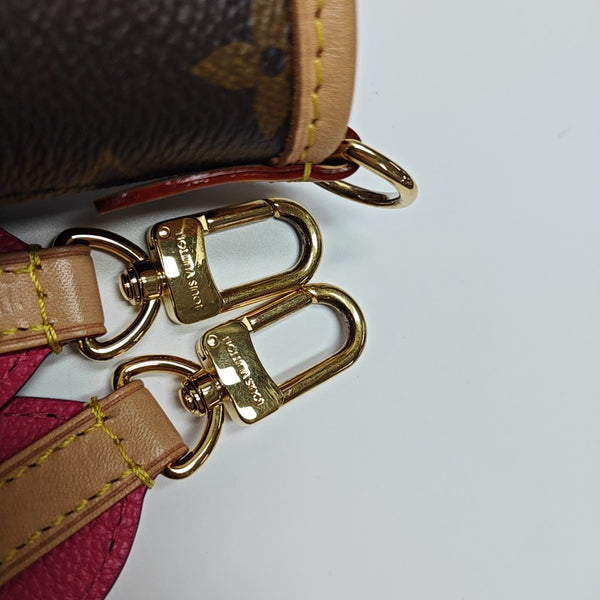 NEVERFULL INSIDE OUT MM Monogram Fabric Red