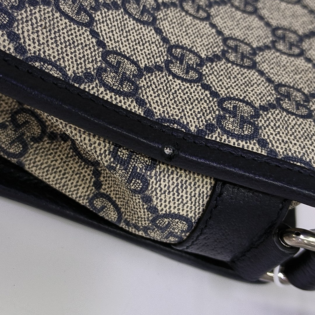 GG Supreme Mini Monogram Coated Canvas Beige