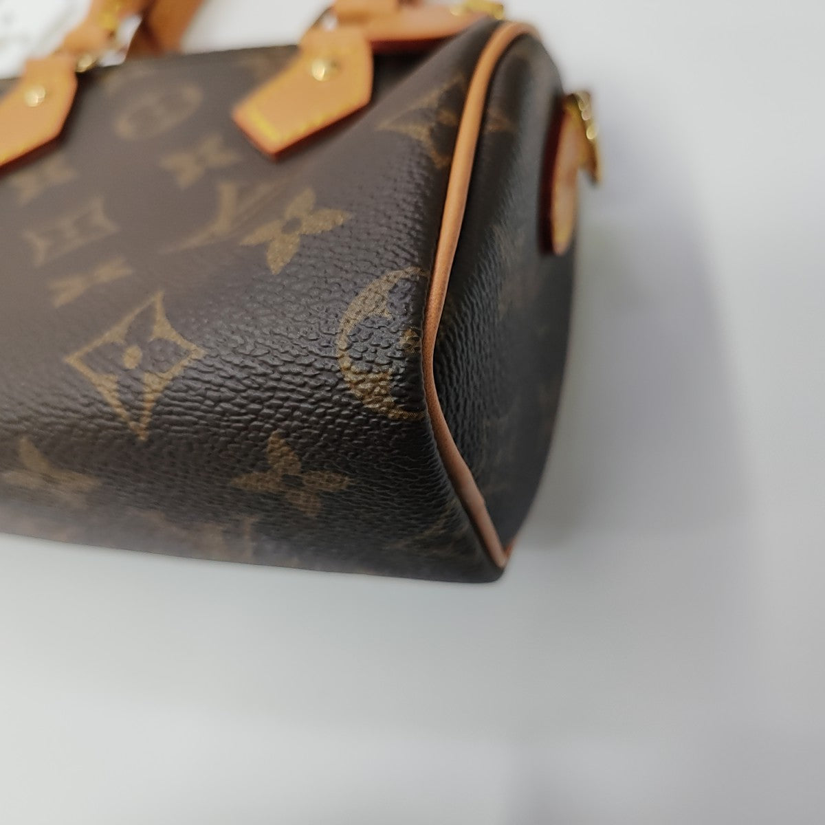 SPEEDY Nano Monogram Coated Canvas Brown