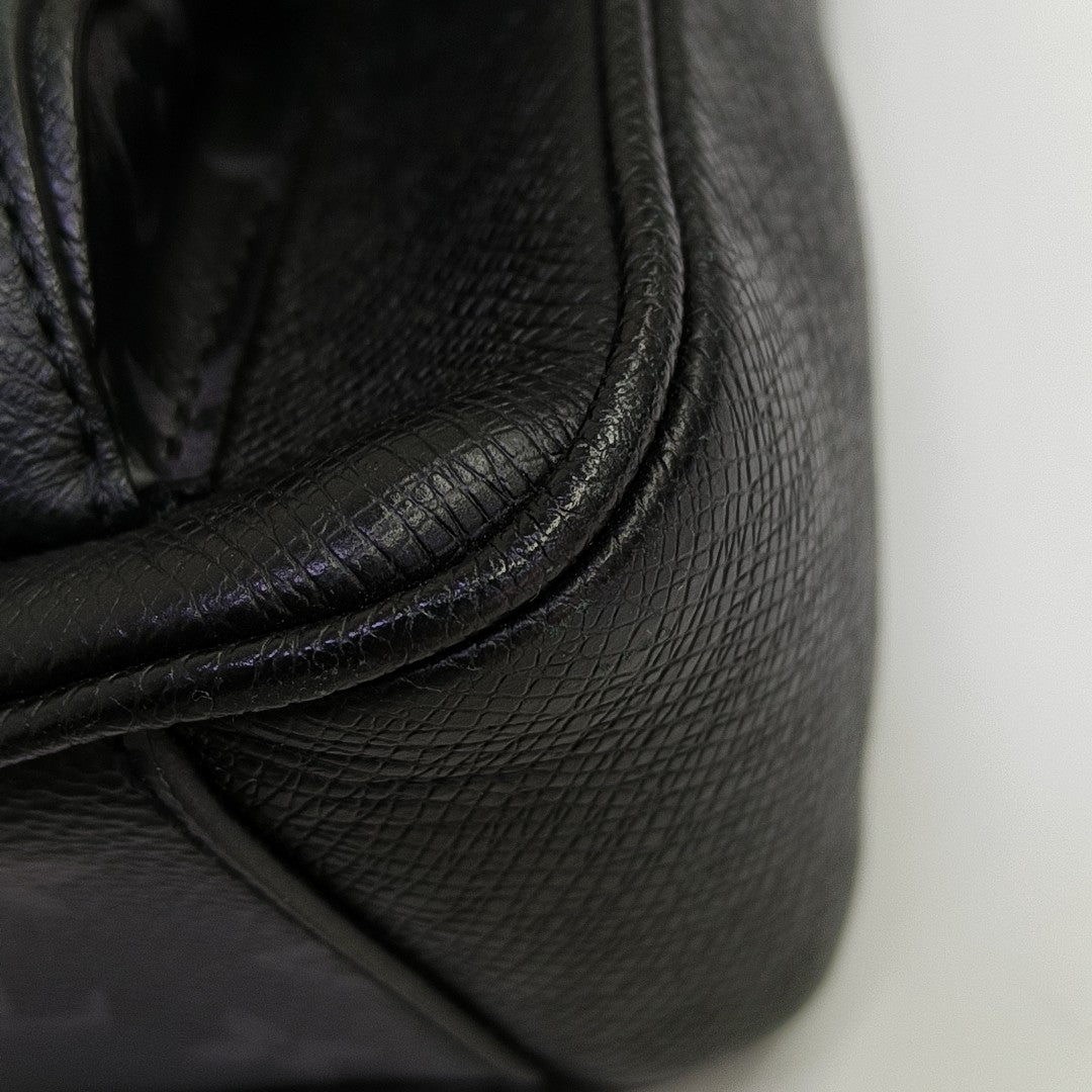 TAIGARAMA Monogram Coated Canvas Black