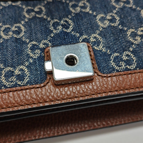 Dionysus Small Monogram Denim Blue