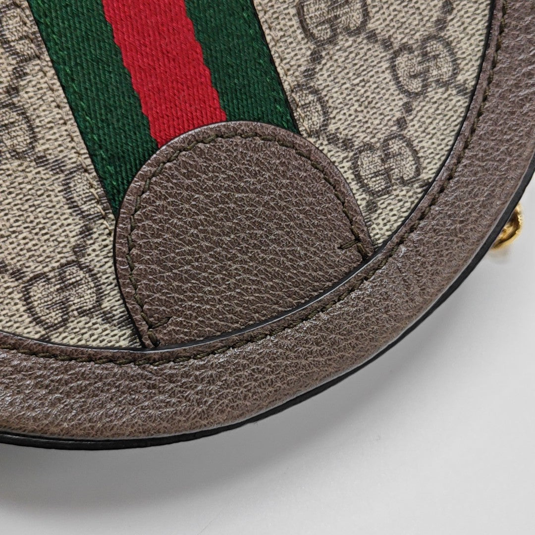 Ophidia Mini Monogram Coated Canvas Beige