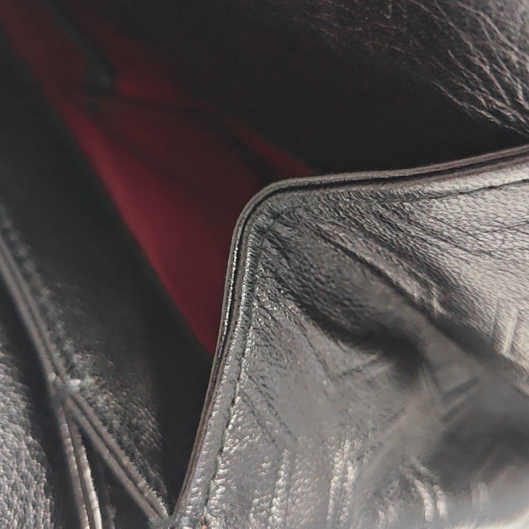 Calfskin Top Handle Bag Black