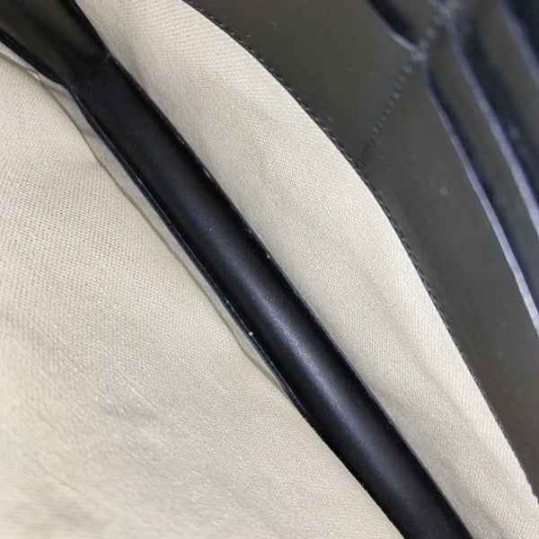 Coated Canvas Clutch Black