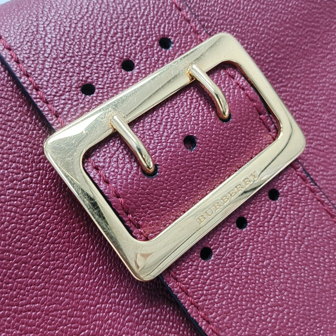 Buckle Calfskin Red