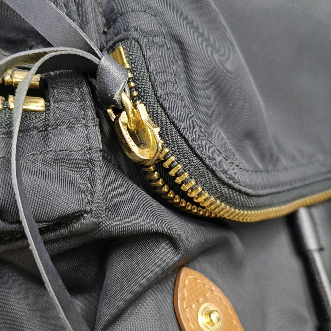The Rucksack Nylon Black