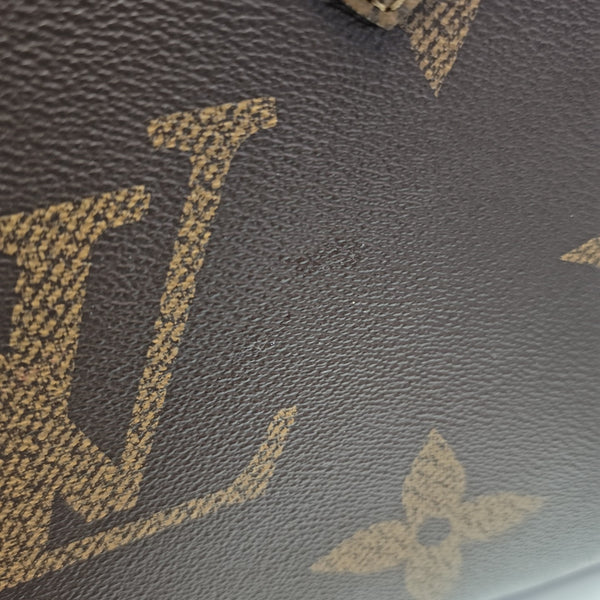 ONTHEGO MM Monogram Coated Canvas Brown