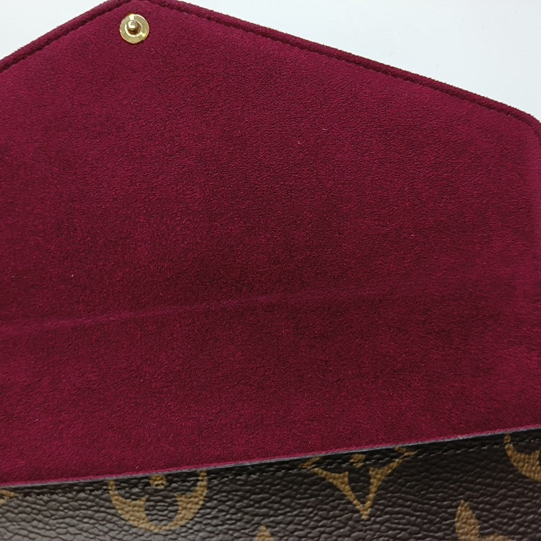 FÉLICIE Monogram Coated Canvas Brown
