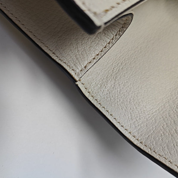 Calfskin Shoulder Bag Small White