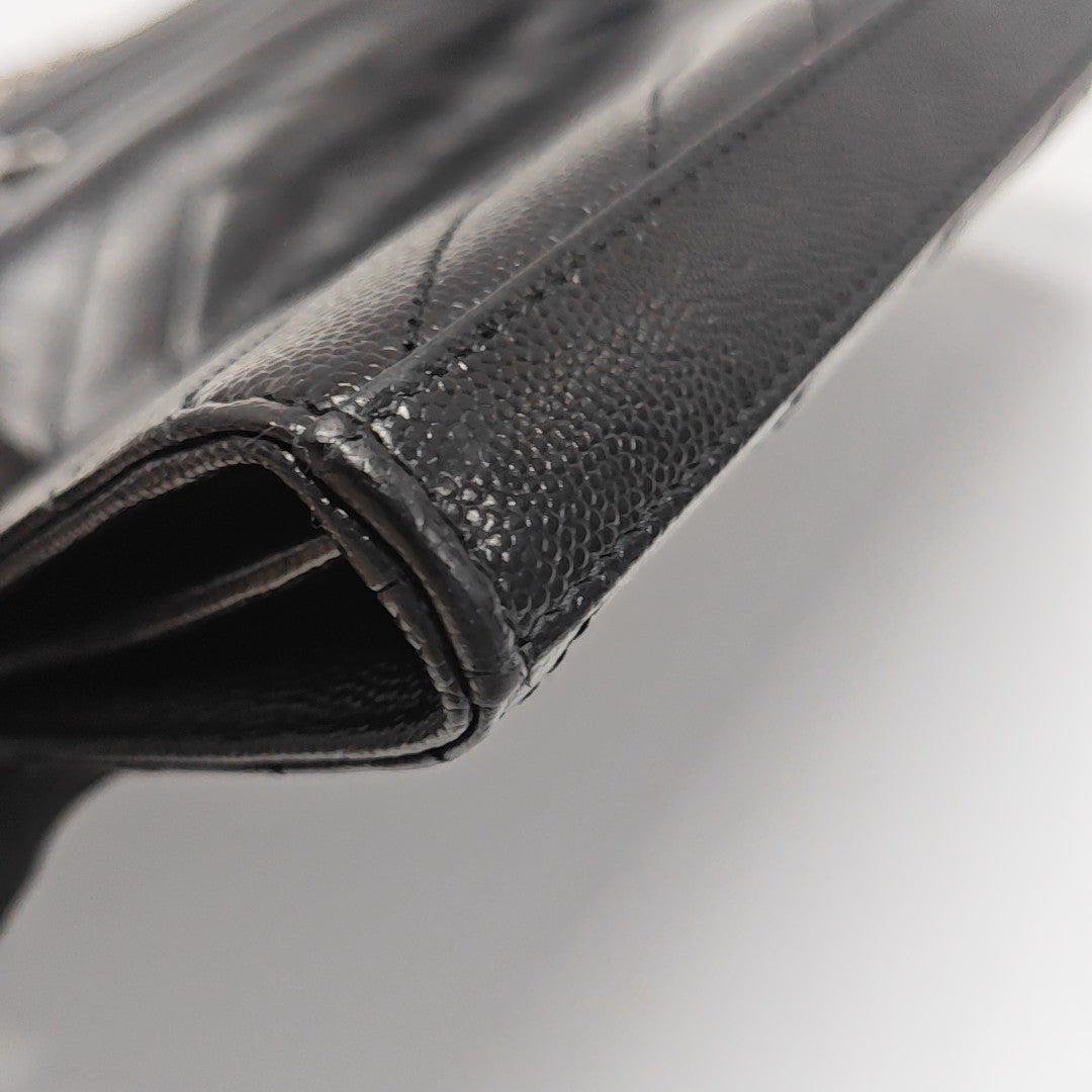 MONOGRAM Medium Chevron Calfskin Black
