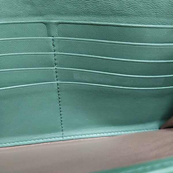 Calfskin Wallet Green