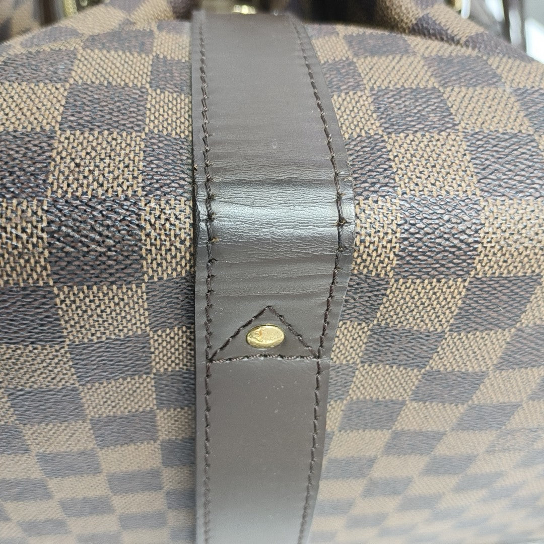 EOLE Damier Ebene Coated Canvas Brown