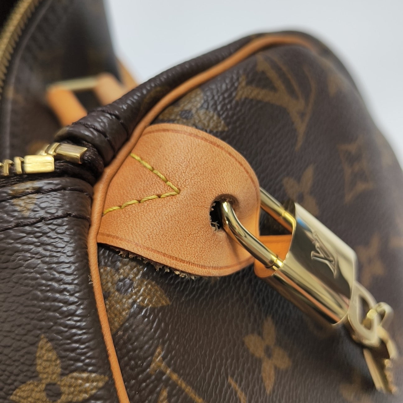 SPEEDY 30 Monogram Coated Canvas Brown