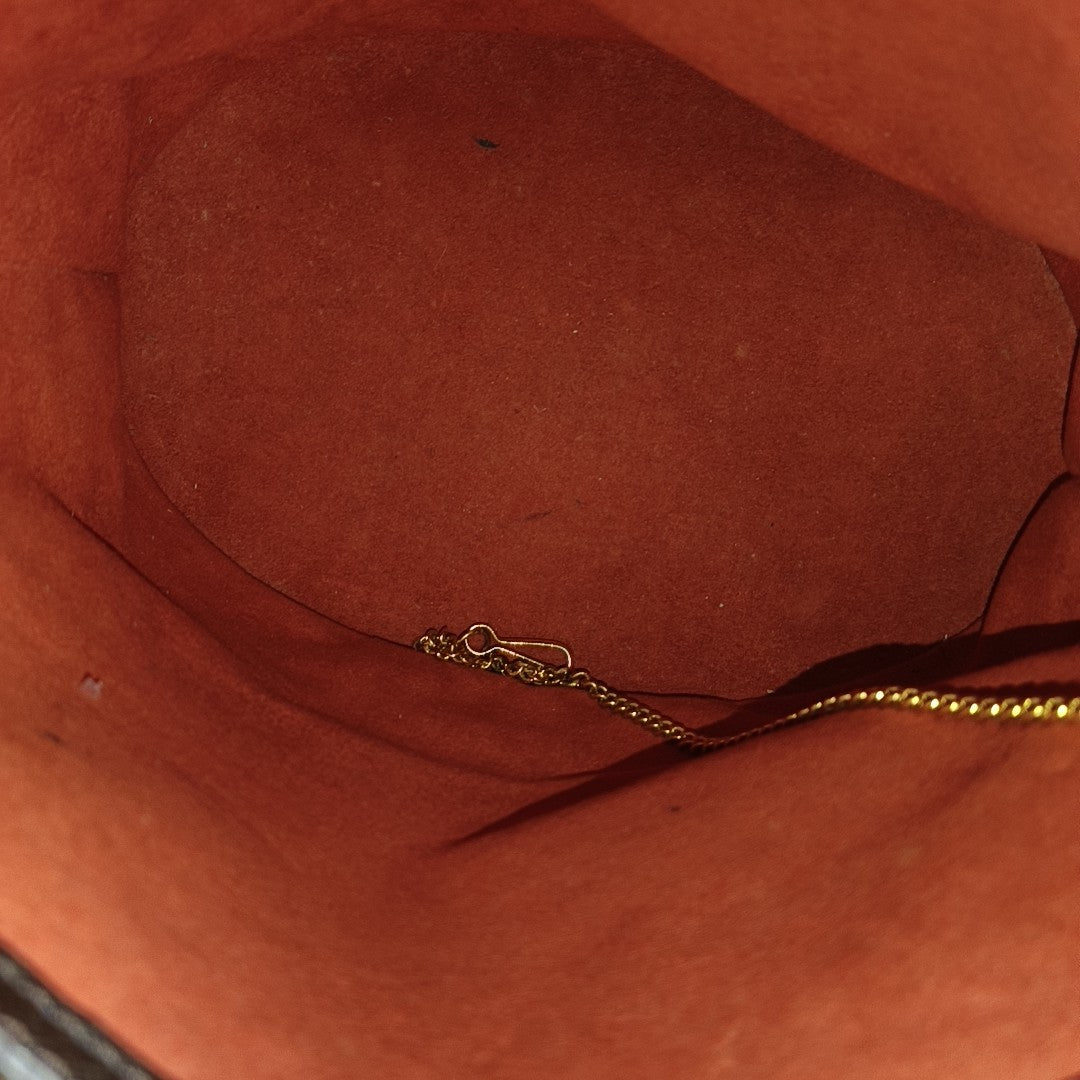 BUCKET PM Damier Ebene Coated Canvas Brown