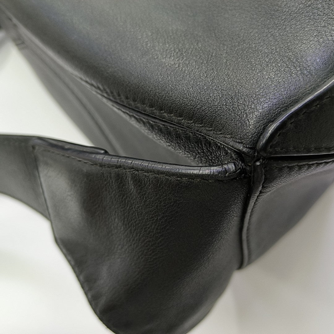 Puzzle Small Quilted Calfskin Black