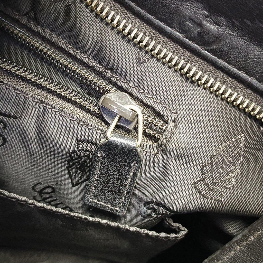 GG Imprime Monogram Calfskin Black