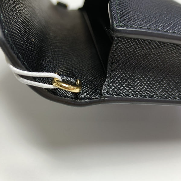 Fold Wallet Saffiano Calfskin Black