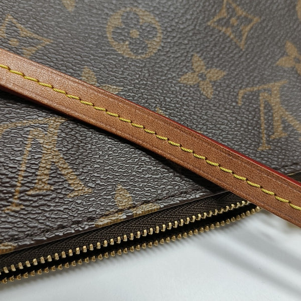 POCHETTE ACCESSOIRES GM Monogram Coated Canvas Brown
