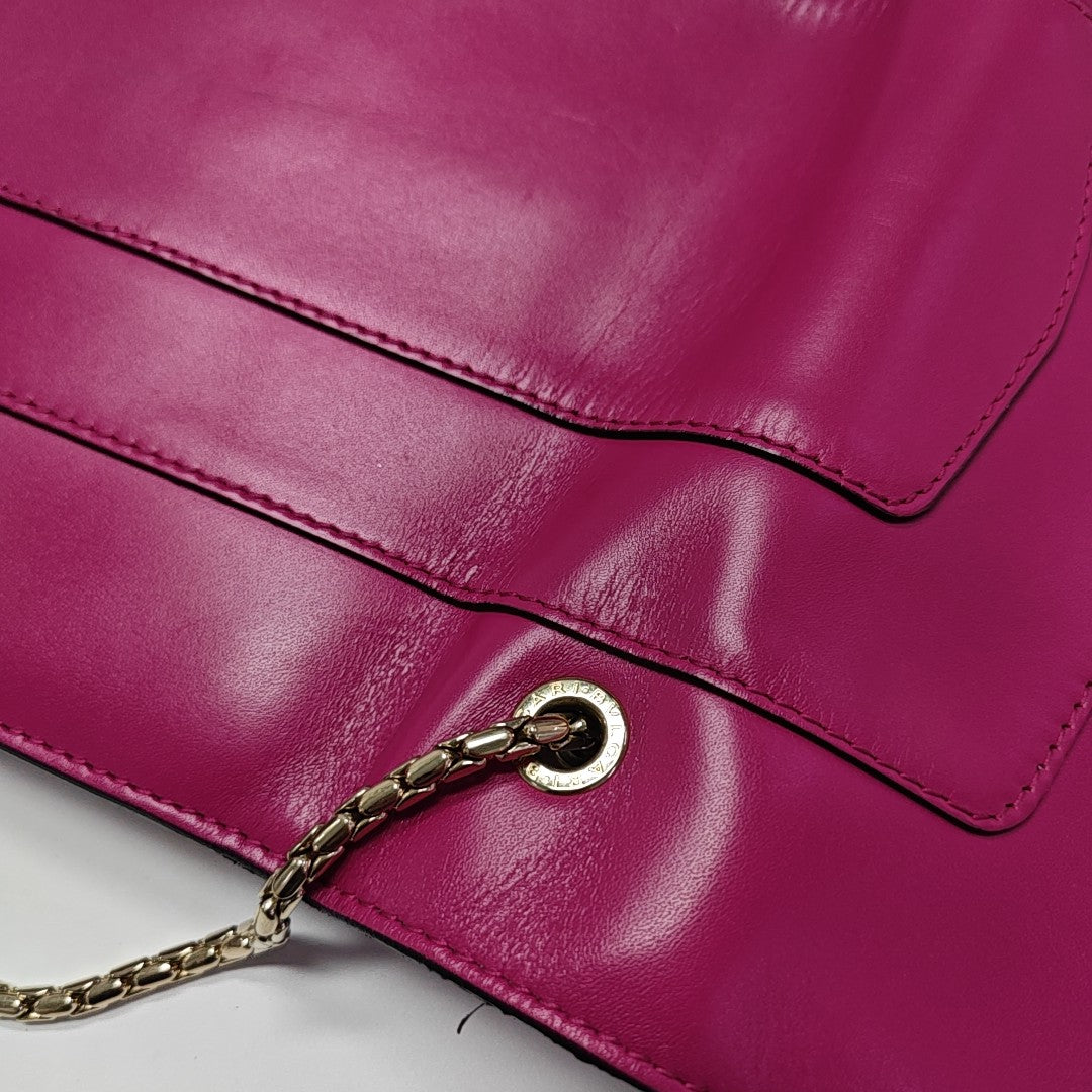 SERPENTI FOREVER Medium Quilted Calfskin Red