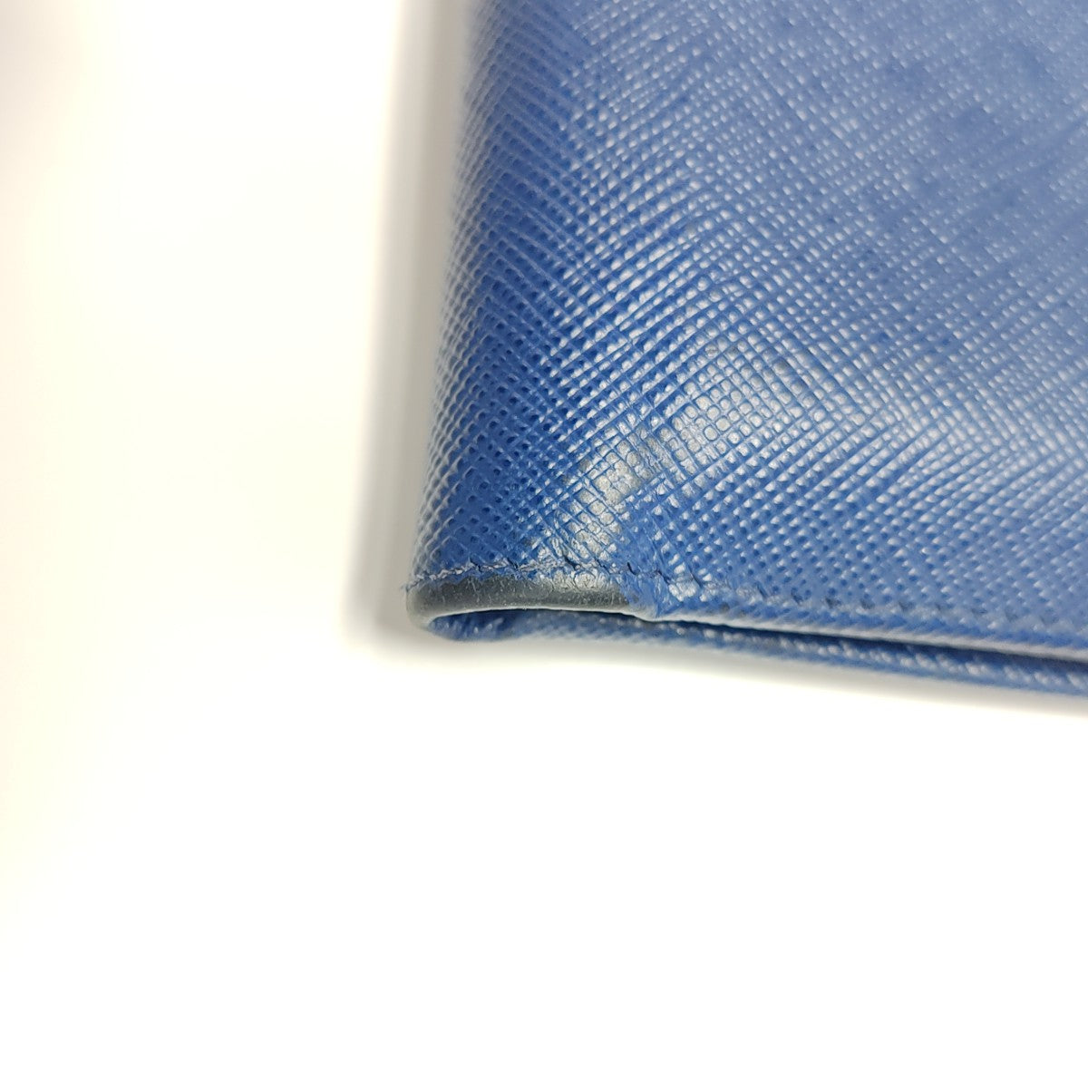 Saffiano Calfskin Card Holder Blue
