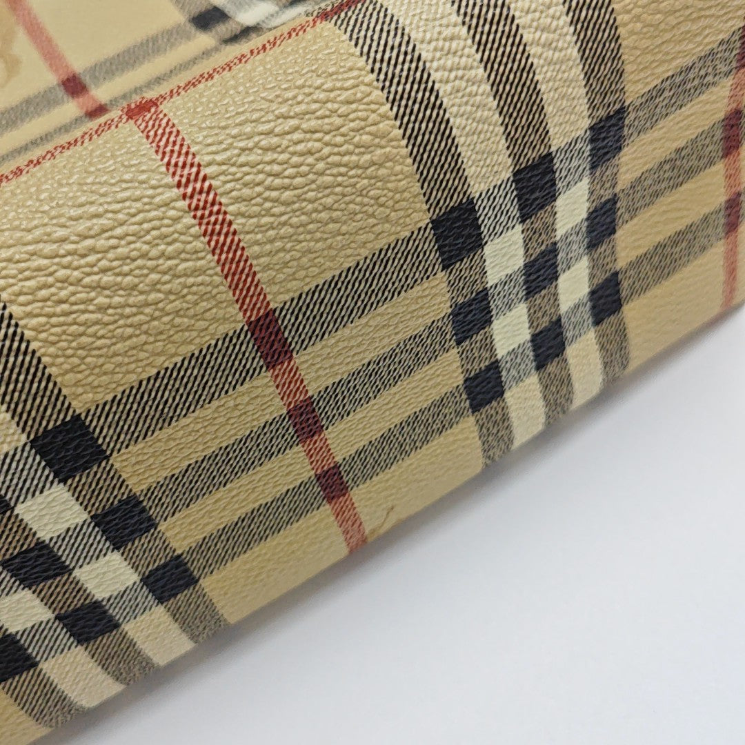 Coated Canvas Tote Bag Beige