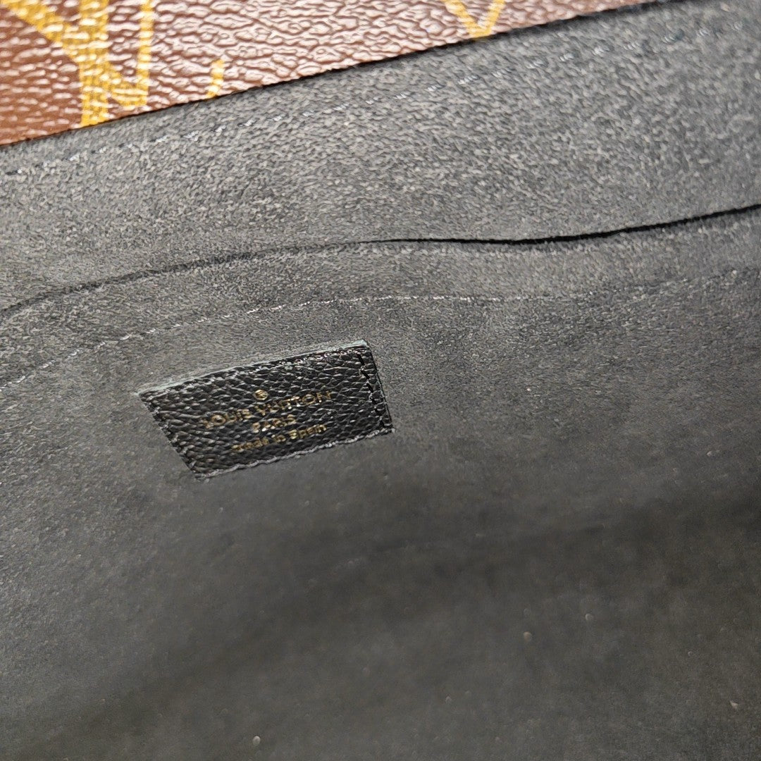 SAINT PLACIDE Monogram Coated Canvas Black