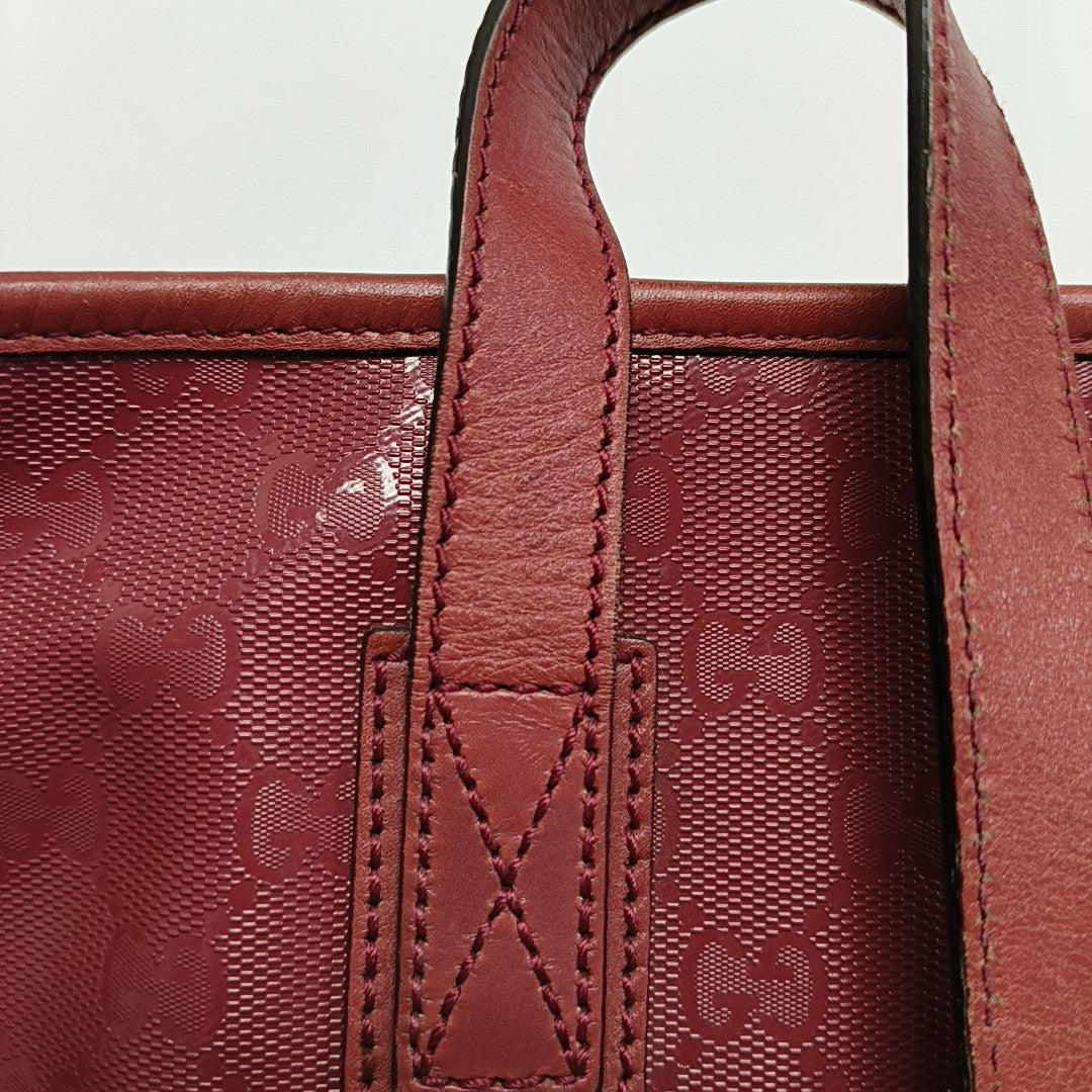 GG Imprime Monogram Coated Canvas Red