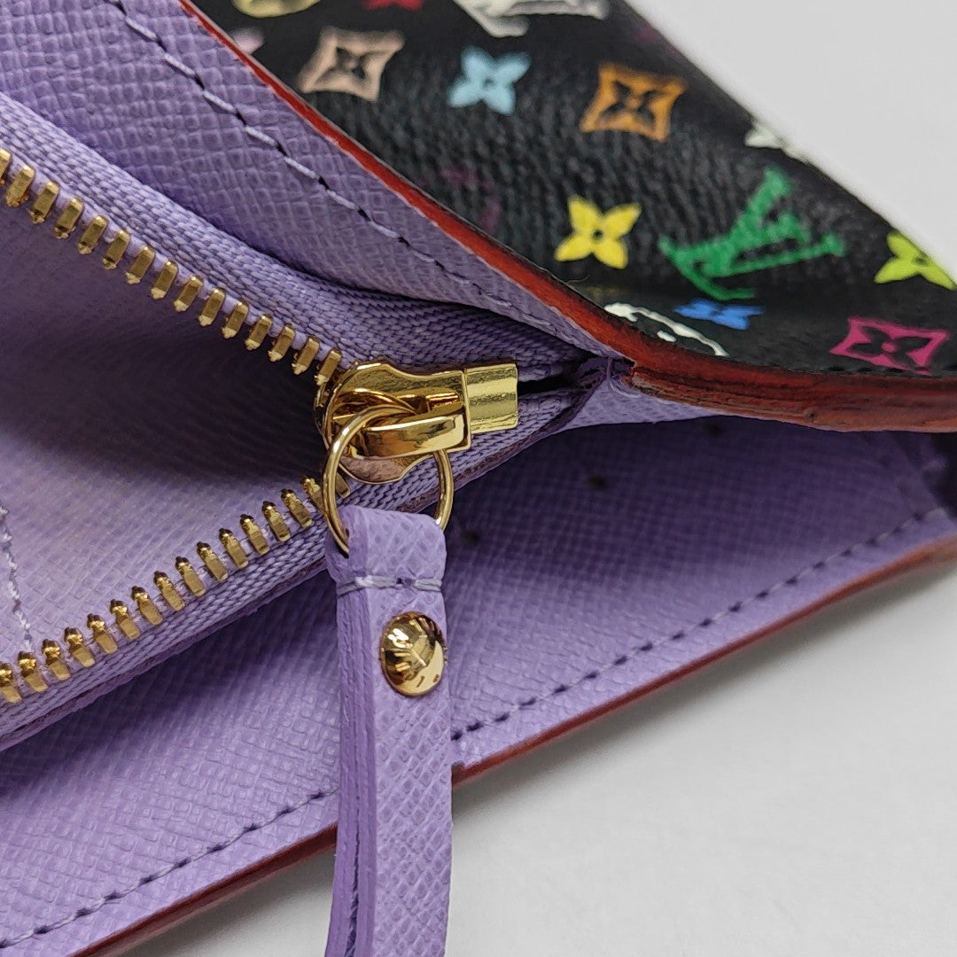 LV × TM ZIPPY Monogram Coated Canvas Black