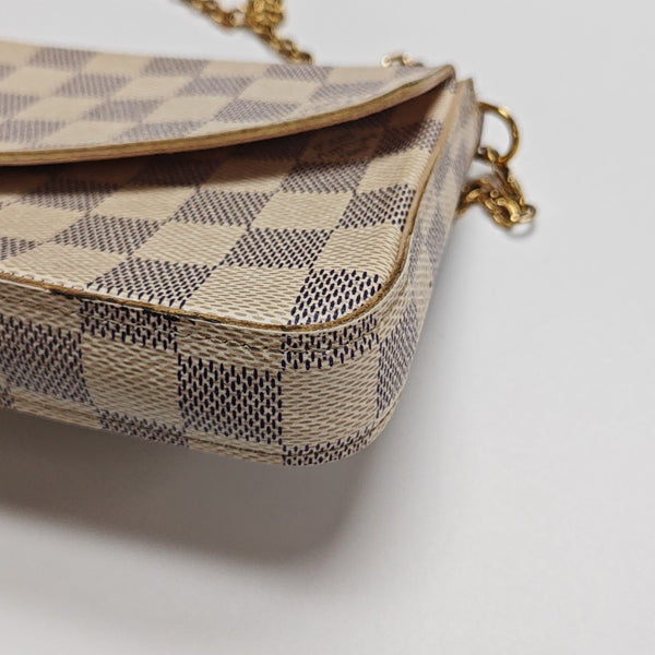 FÉLICIE Damier Azur Coated Canvas White