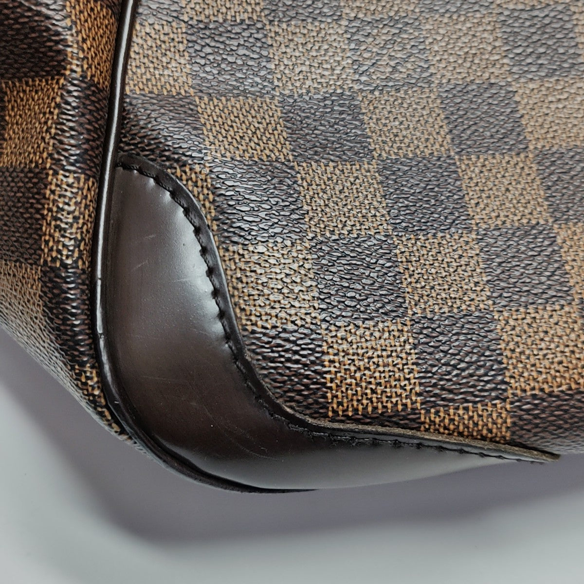 VERONA MM Damier Ebene Coated Canvas Brown