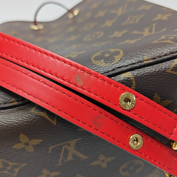 NÉONOÉ MM Monogram Coated Canvas Brown