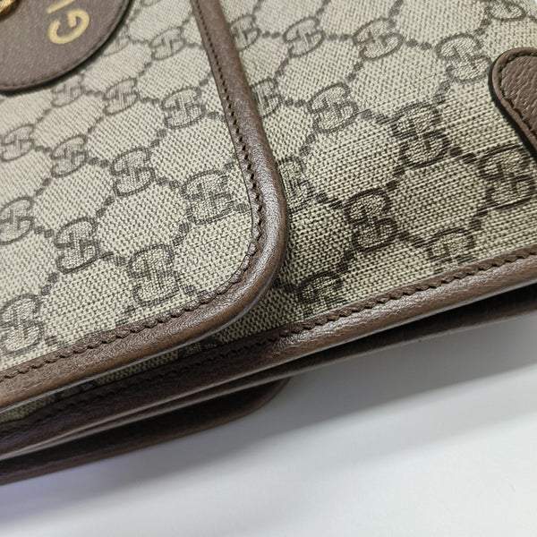 Neo Vintage Large Monogram Coated Canvas Brown