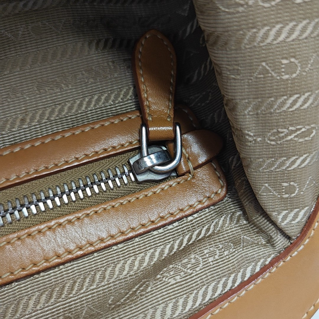 Fabric Tote Bag Brown