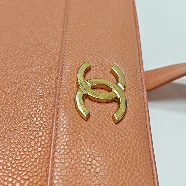 Grained Calfskin Tote Bag Pink