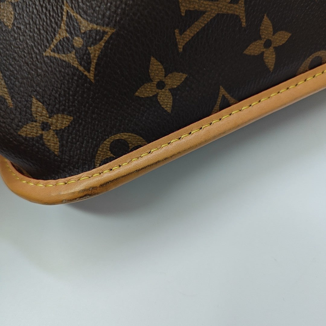 DIANE Monogram Coated Canvas Brown