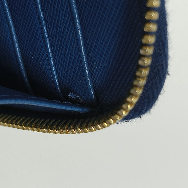 Calfskin Wallet Blue