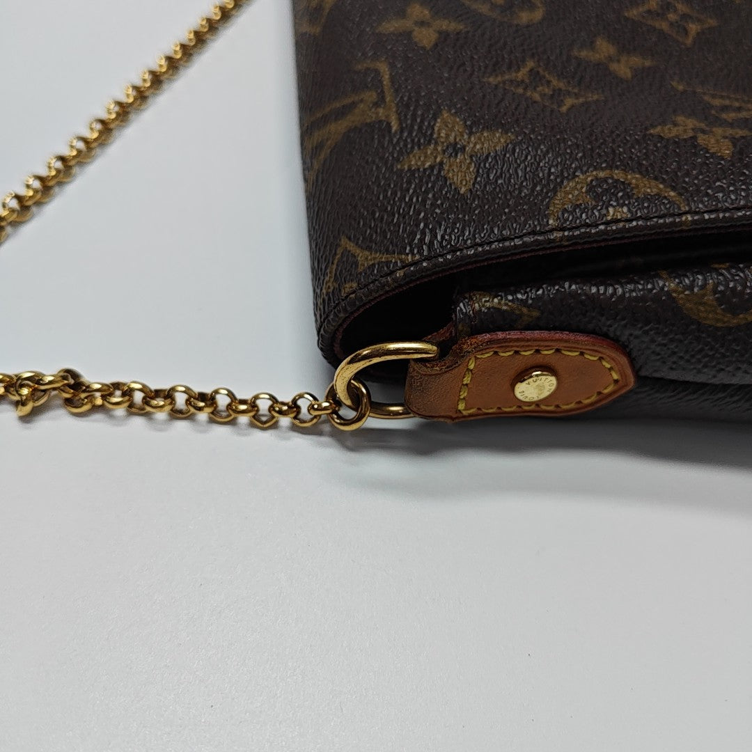 FAVORITE MM Monogram Coated Canvas Brown