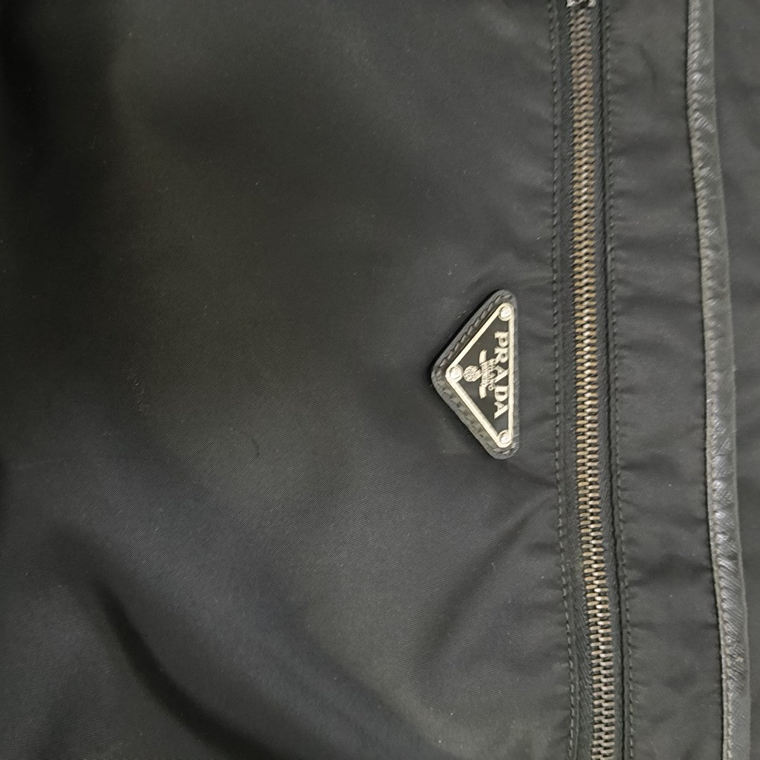 Bolso bandolera de nailon, nailon negro